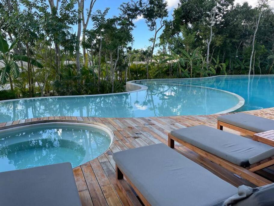 Appartement Loft En Aldea Zama à Tulum Extérieur photo